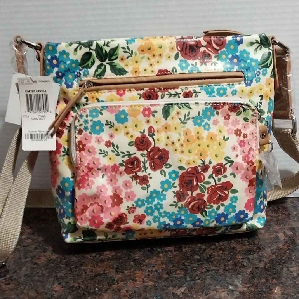 Giani Bernini Multicolor Floral Crossbody Bag..